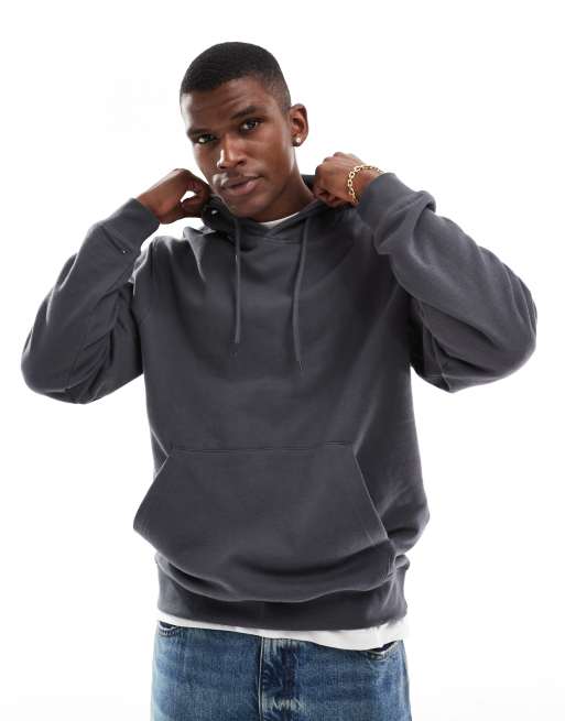 Jack Jones super oversized hoodie in dark gray