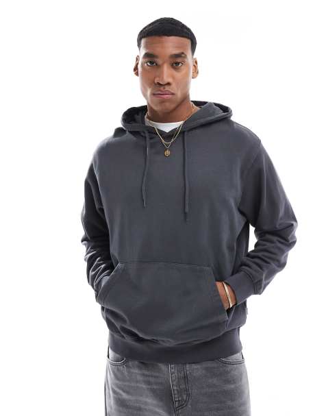 Jack & Jones super oversized hoodie in washed grey - view 1