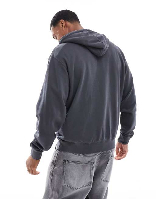Jack & Jones super oversized hoodie in washed grey, 2 of 4