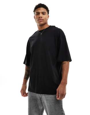 Jack & Jones super oversized t-shirt in black