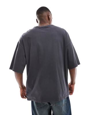 Jack & Jones Super Oversized T-shirt In Gray