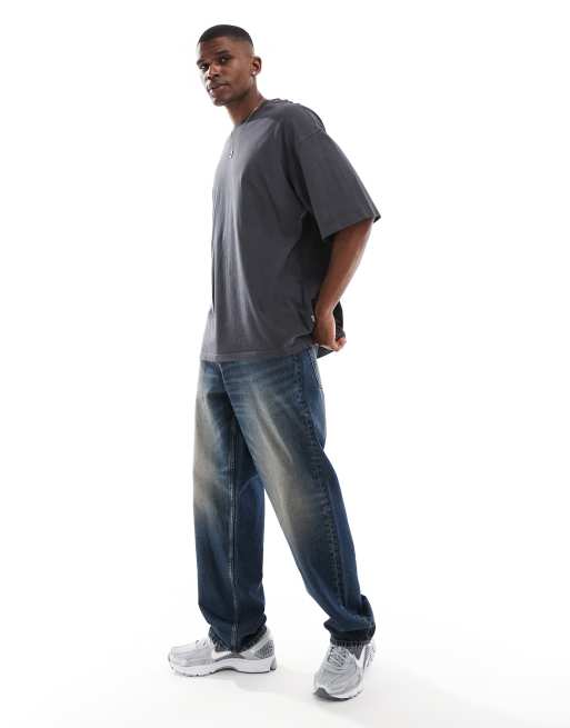 Jack & Jones super oversized t-shirt in washed grey , 3 of 4