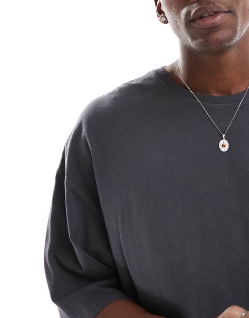 Jack & Jones super oversized t-shirt in washed grey , 4 of 4