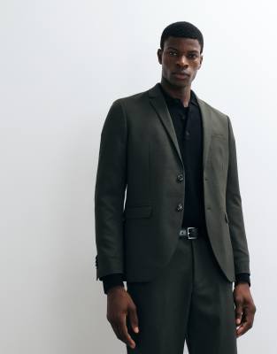 Jack & Jones Super Slim Fit Suit Jacket In Green