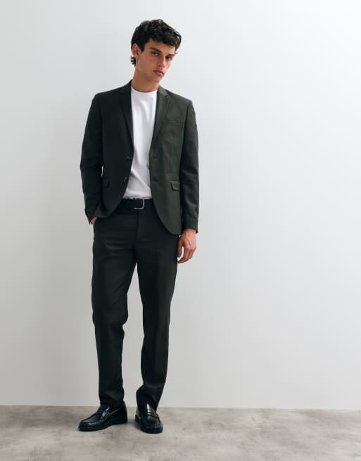 Jack & Jones super slim fit suit jacket in dark green, 2 of 5