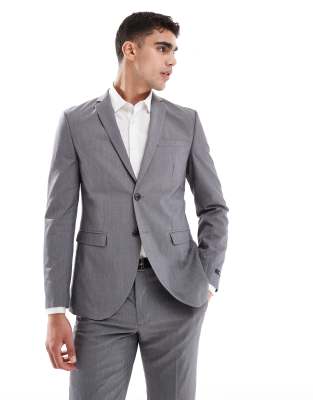 Jack & Jones super slim fit suit jacket in grey - view 1