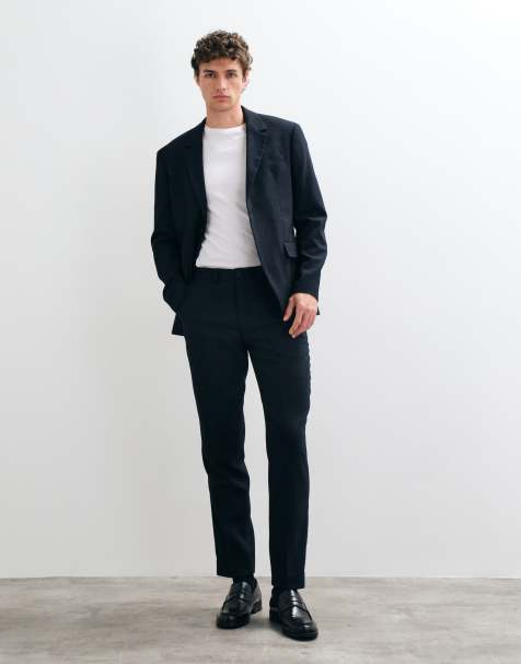 Jack & Jones super slim fit suit pants in dark navy - view 1