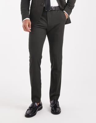 Jack & Jones Super Slim Suit Pants In Green