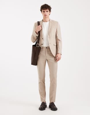 Jack & Jones Jack & Jones super slim trousers in beige-Neutral