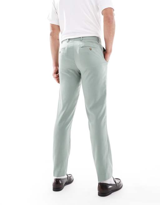 Jack & Jones super slim trousers in light green , 4 of 5