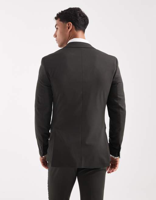 Jack & Jones - Supersmal colbert in donkergroen, 3 van 5