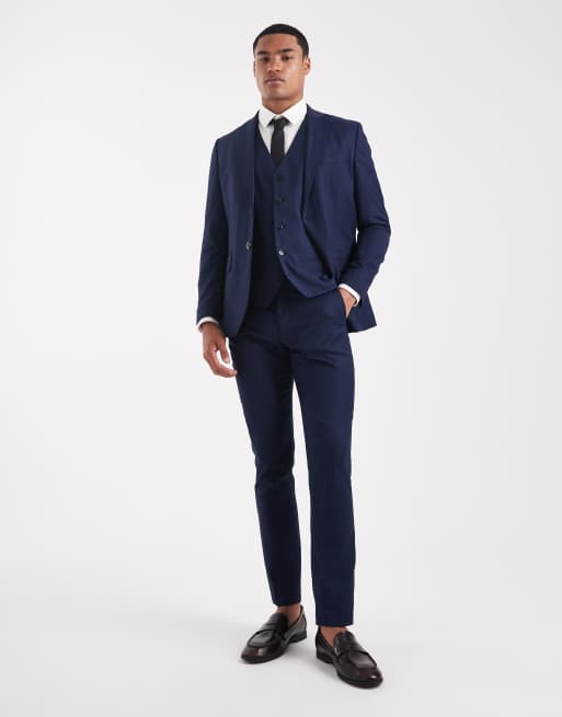 Jack & Jones - Supersmalle broek in donker marineblauw , 2 van 5