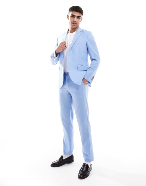 Jack & Jones - Supersmalle broek in lichtblauw, 2 van 5