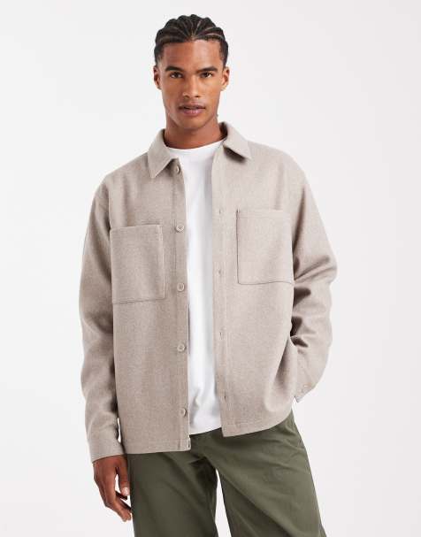 Jack & Jones - Surchemise brossée - Beige - view 1