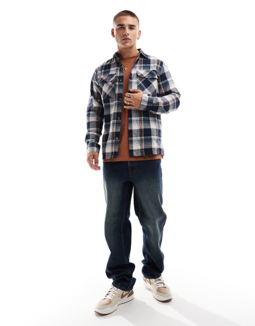 Jack & Jones - Surchemise en flanelle à carreaux - Bleu marine  , 2 de 4