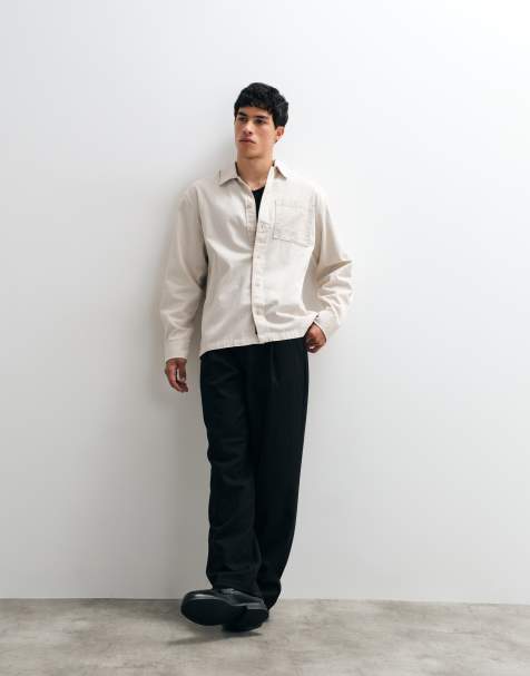 Jack & Jones surchemise en sergé blanc cassé - view 1