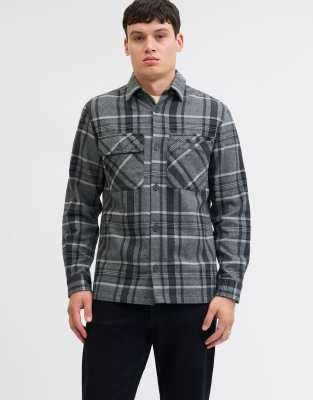 Jack & Jones - Surchemise - Gris moyen chiné