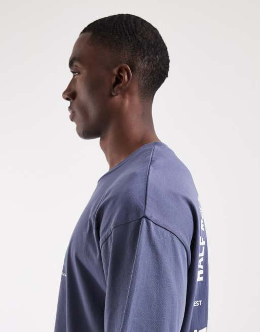Jack & Jones surf club back print t-shirt in blue, 4 of 5