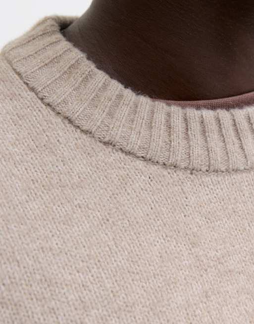 Jack & Jones – Svart, beige och stickad pullover, 2-pack, 4 av 7