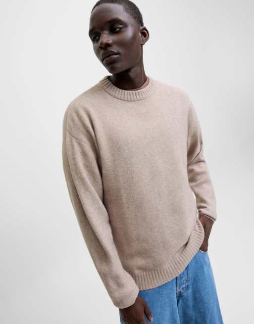 Jack & Jones – Svart, beige och stickad pullover, 2-pack, 6 av 7