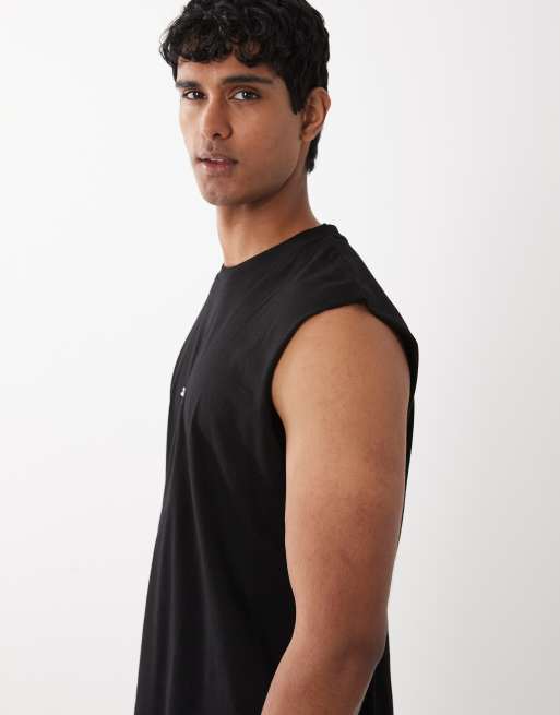 Jack & Jones – Svart linne med logga framtill, 4 av 5