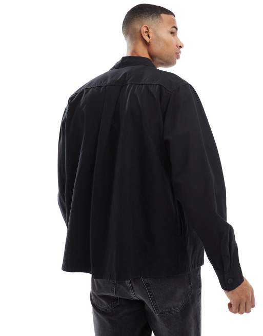 Jack & Jones – Svart overshirt i linnemix, 2 av 4