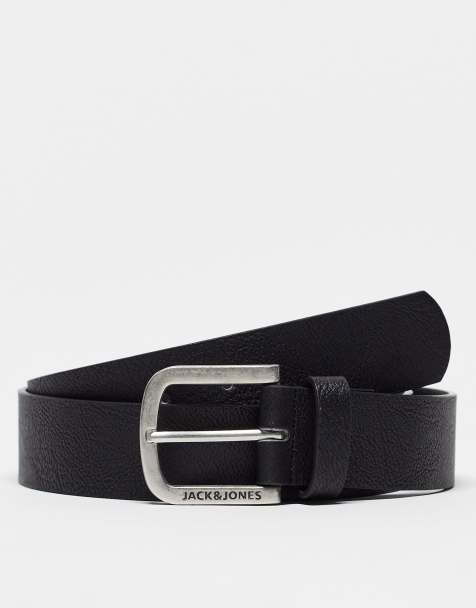 Jack & Jones – Svart skärp i läderimitation - view 1