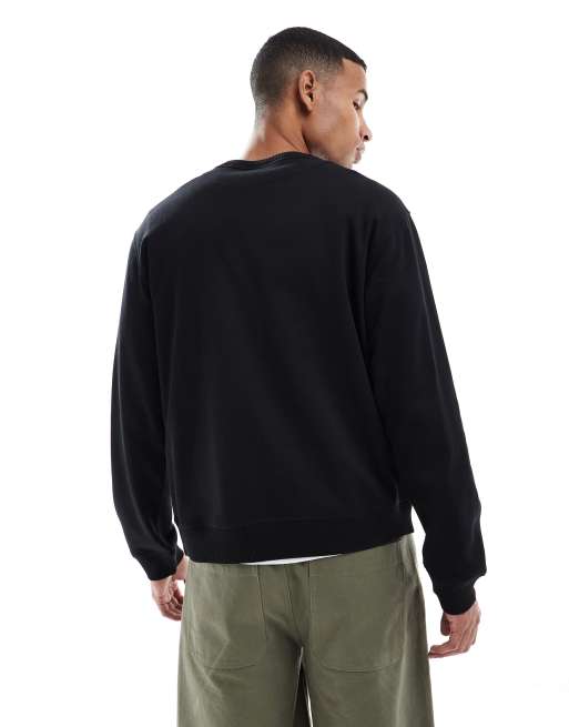 Jack & Jones – Svart sweatshirt i oversize med broderad logga, 3 av 5