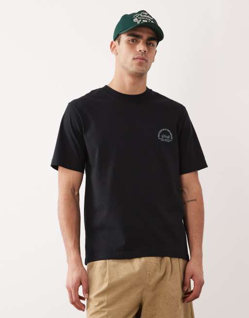 Jack & Jones – Svart t-shirt i oversize med landskapstryck baktill, 4 av 5