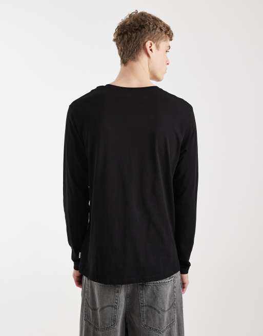 Jack & Jones – Svart t-shirt med långa ärmar, 3 av 5