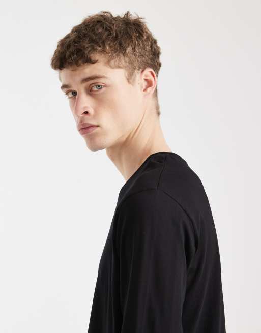 Jack & Jones – Svart t-shirt med långa ärmar, 4 av 5