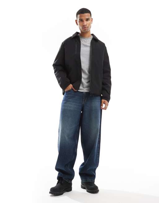 Jack & Jones – Svart, vadderad coach-jacka med dragkedja, 3 av 4