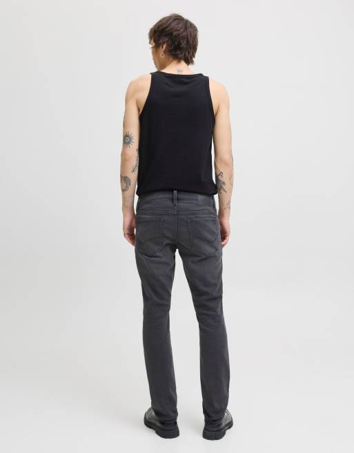 Jack & Jones – Svarta, avsmalnande jeans, 2 av 5