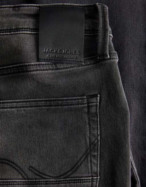 Jack & Jones – Svarta, avsmalnande jeans, 4 av 5