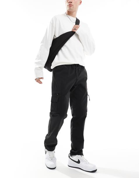 Jack & Jones – Svarta cargobyxor med avslappnad passform - view 1