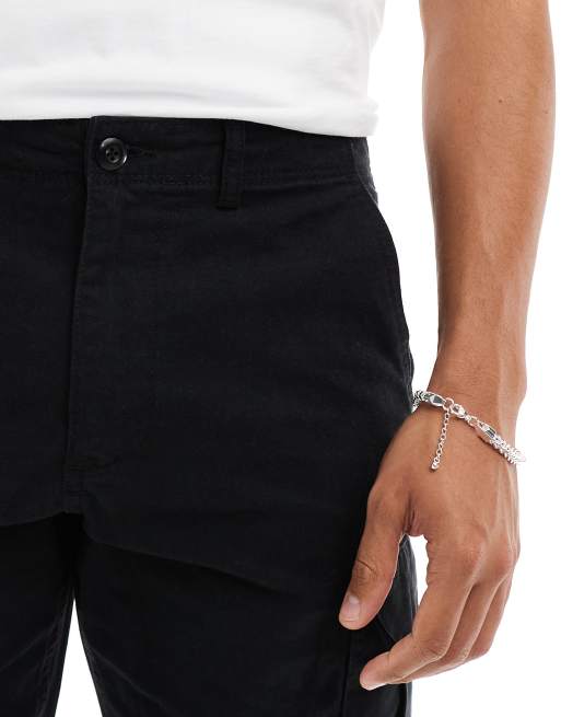 Jack & Jones – Svarta cargobyxor med ledig passform, 5 av 5