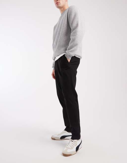 Jack & Jones – Svarta chinos med dragsko i midjan, 3 av 5