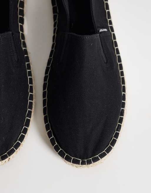 Jack & Jones – Svarta espadrillos-sandaler, 4 av 4