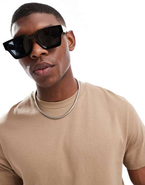 Jack & Jones – Svarta, fyrkantiga solglasögon - view 1