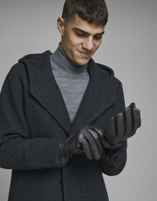 Jack & Jones – Svarta handskar i läder, 3 av 3