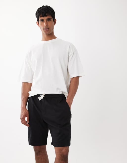 Jack & Jones – Svarta jersey-shorts med stråveck, 3 av 5