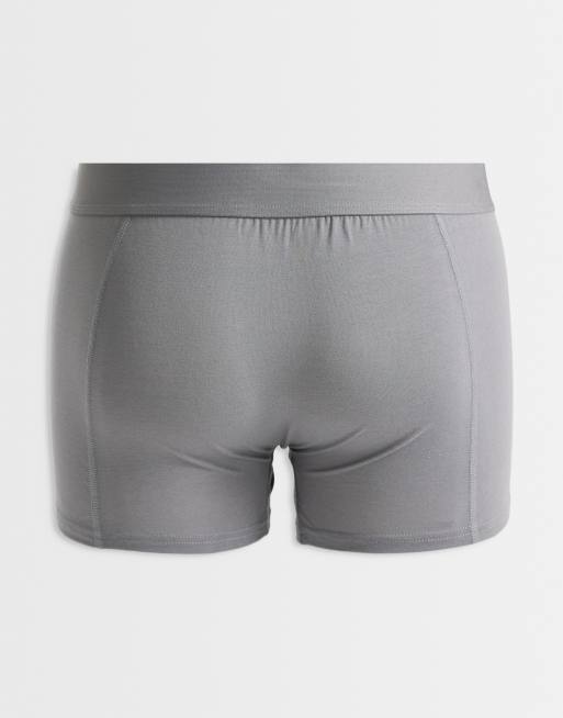 Jack & Jones – Svarta, marinblå och grå trunks i bambu, 3-pack, 3 av 3