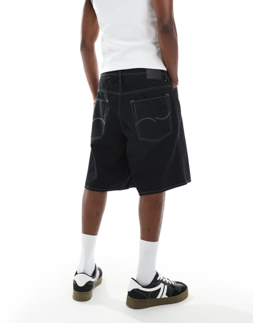 Jack & Jones – Svarta shorts med kontrastdetaljer, 5 av 5