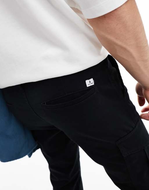Jack & Jones – Svarta smala cargobyxor, 4 av 5