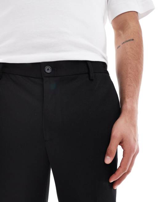 Jack & Jones – Svarta, smala kostymbyxor i jersey, del av kostym, 5 av 5