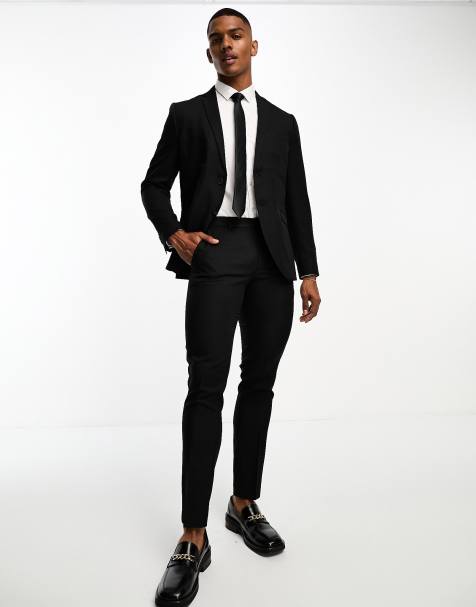 Jack & Jones – Svarta smala kostymbyxor - view 1
