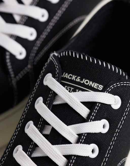 Jack & Jones – Svarta sneakers i canvas, 2 av 5