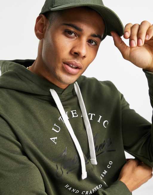 Sweat à Capuche JACK & JONES Jjcolton - Coupe Standard, Logo, Tissu Coton/Polyester