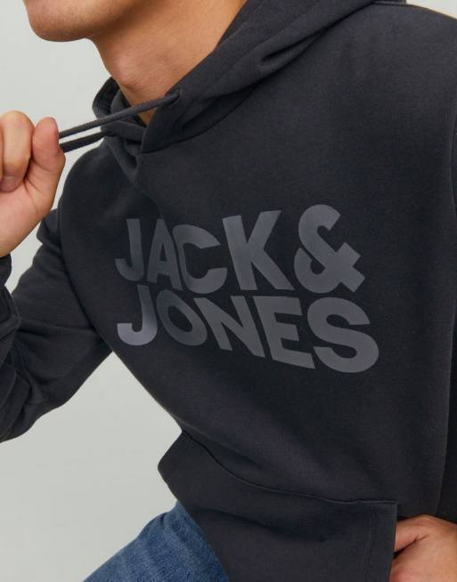 Jack & Jones - Sweat à capuche avec logo - Noir, 3 de 4