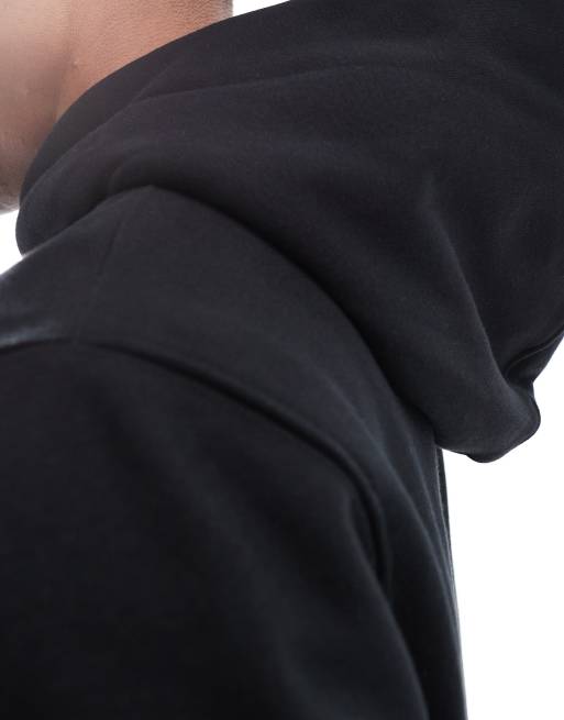 Jack & Jones - Sweat à capuche cou oversize en tissu épais de qualité supérieure de 400 g/m² - Noir , 3 de 4